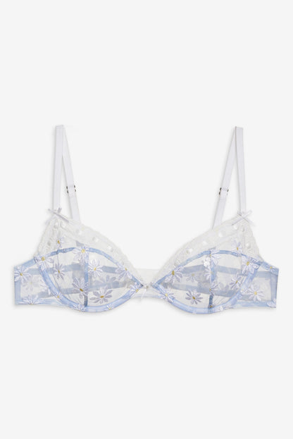 For Love and Lemons - Dee Dee Daisy Underwire Bra - Blue