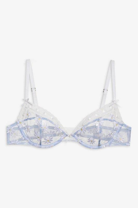 For Love and Lemons - Dee Dee Daisy Underwire Bra - Blue
