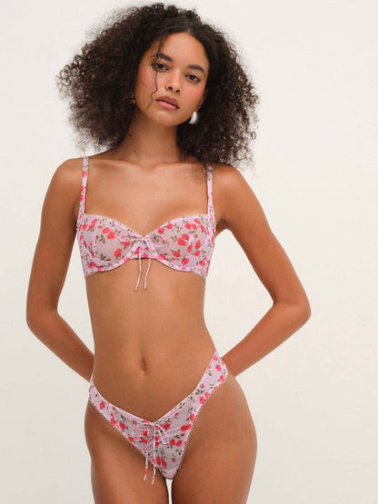 For Love and Lemons - Lottie Underwire Bra - Pink