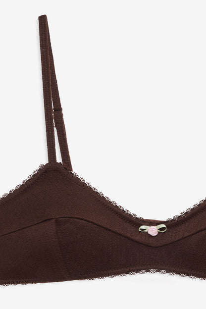 For Love and Lemons - Elliana Bralette - Chocolate
