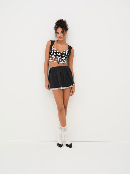 For Love and Lemons - Mia Bustier - Black