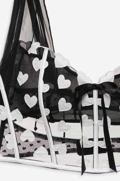 For Love and Lemons - Mia Bustier - Black