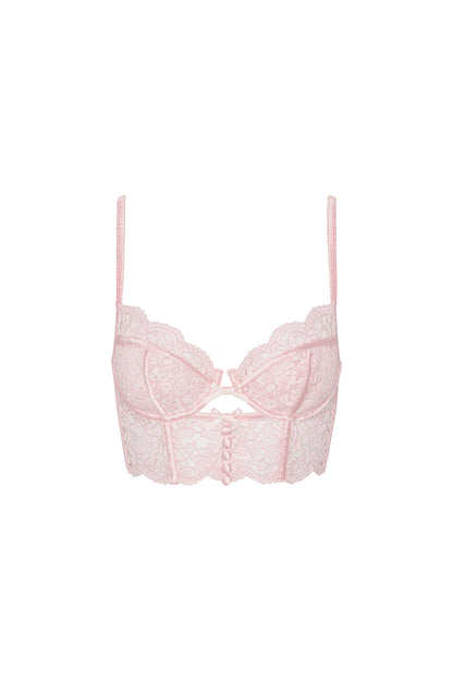 For Love and Lemons - Creamsicle Lace Underwire Bra - Pink