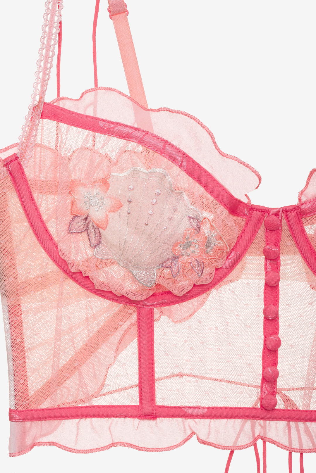 For Love and Lemons - Seashell Bustier - Pink