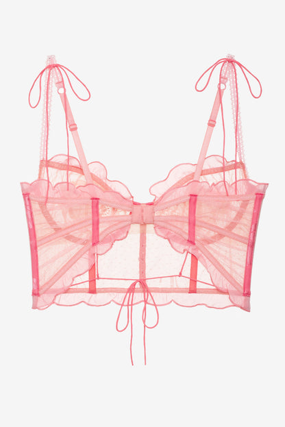 For Love and Lemons - Seashell Bustier - Pink