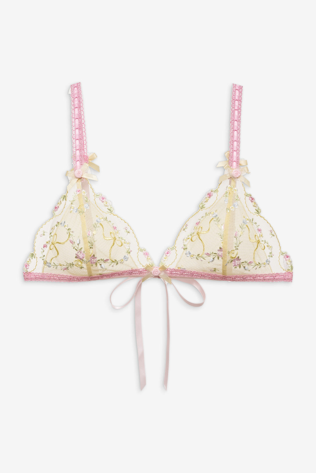 For Love and Lemons - Sunny Bouquet Bralette - Multi Yellow