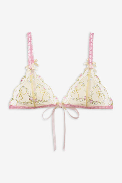 For Love and Lemons - Sunny Bouquet Bralette - Multi Yellow