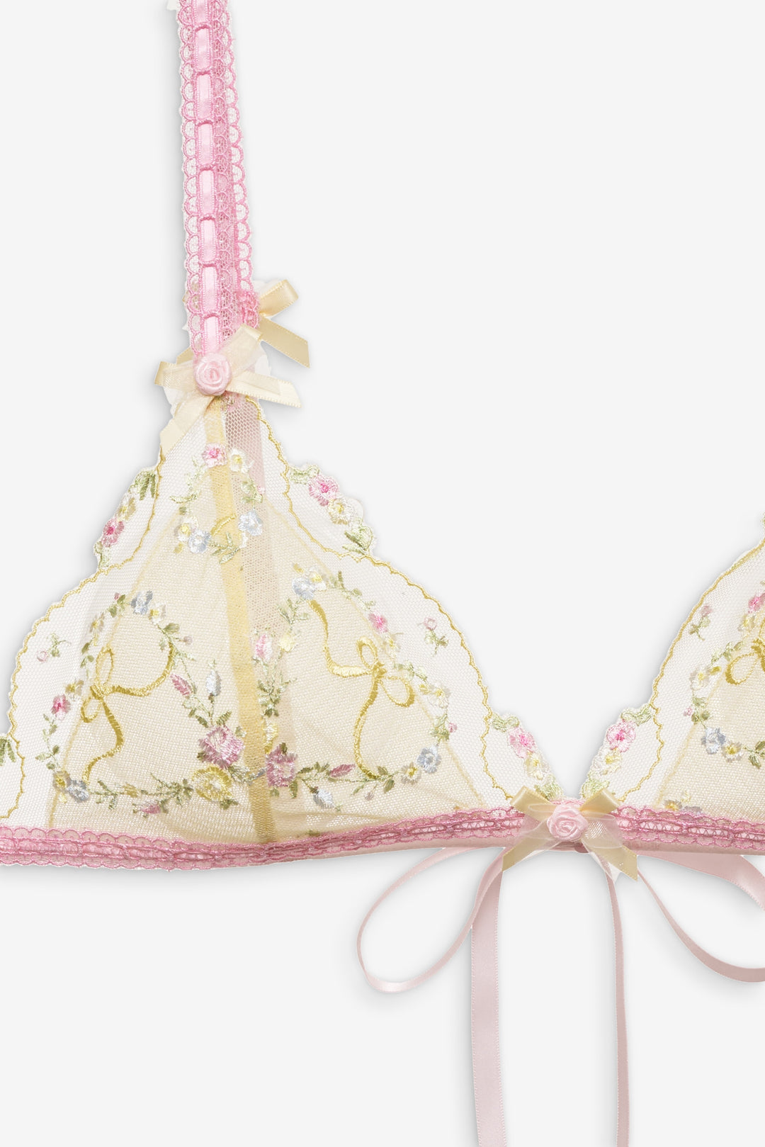 For Love and Lemons - Sunny Bouquet Bralette - Multi Yellow
