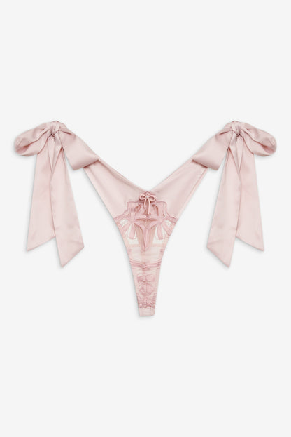 For Love and Lemons - Hallie Thong Panty - Pink