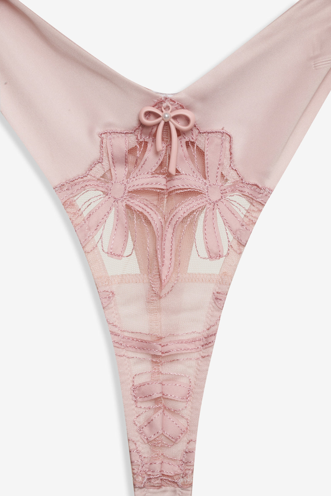 For Love and Lemons - Hallie Thong Panty - Pink