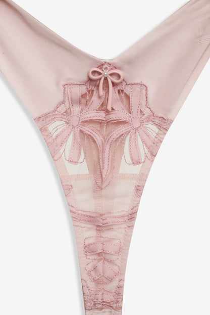 For Love and Lemons - Hallie Thong Panty - Pink