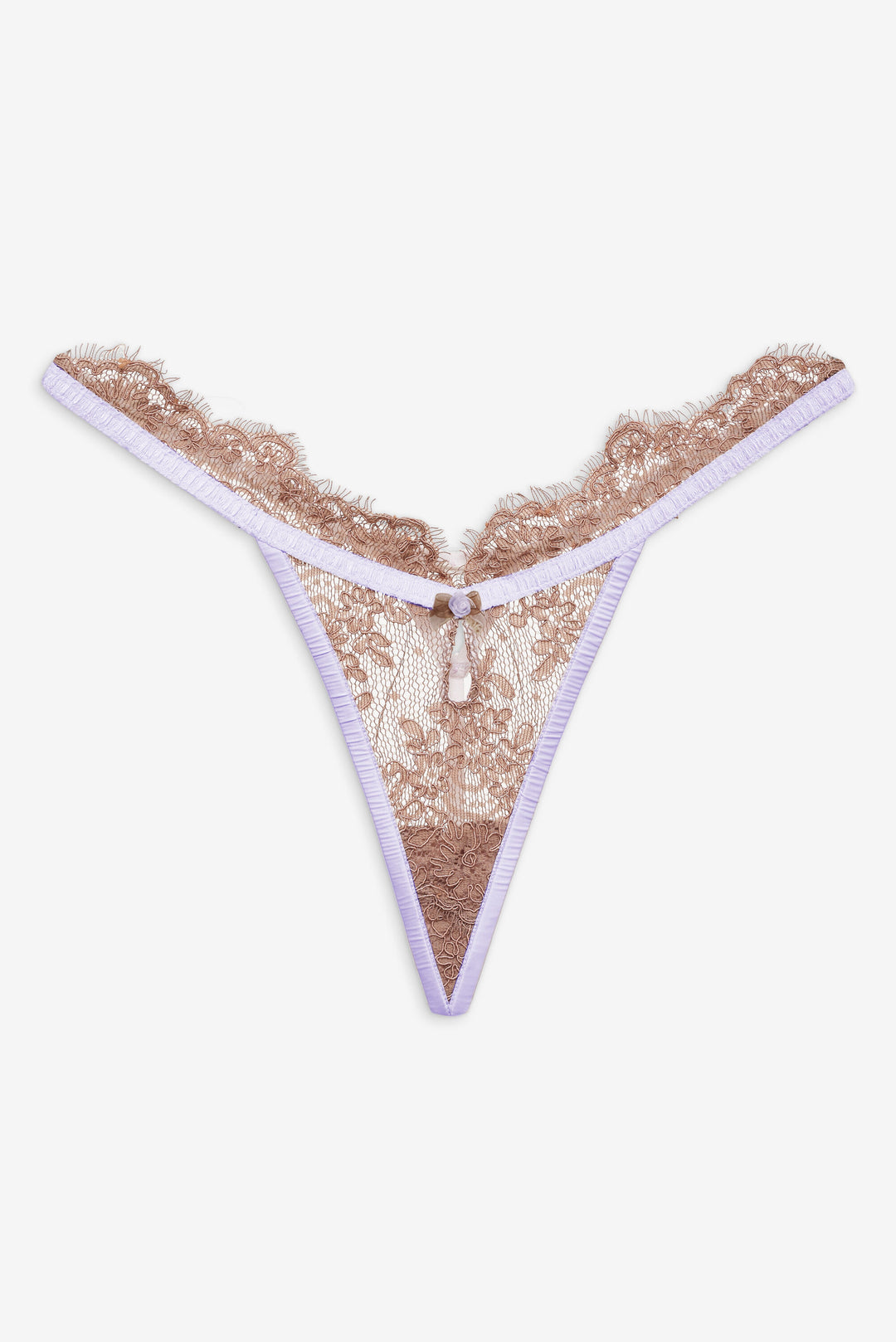 For Love and Lemons - Holly Thong Panty - Chocolate