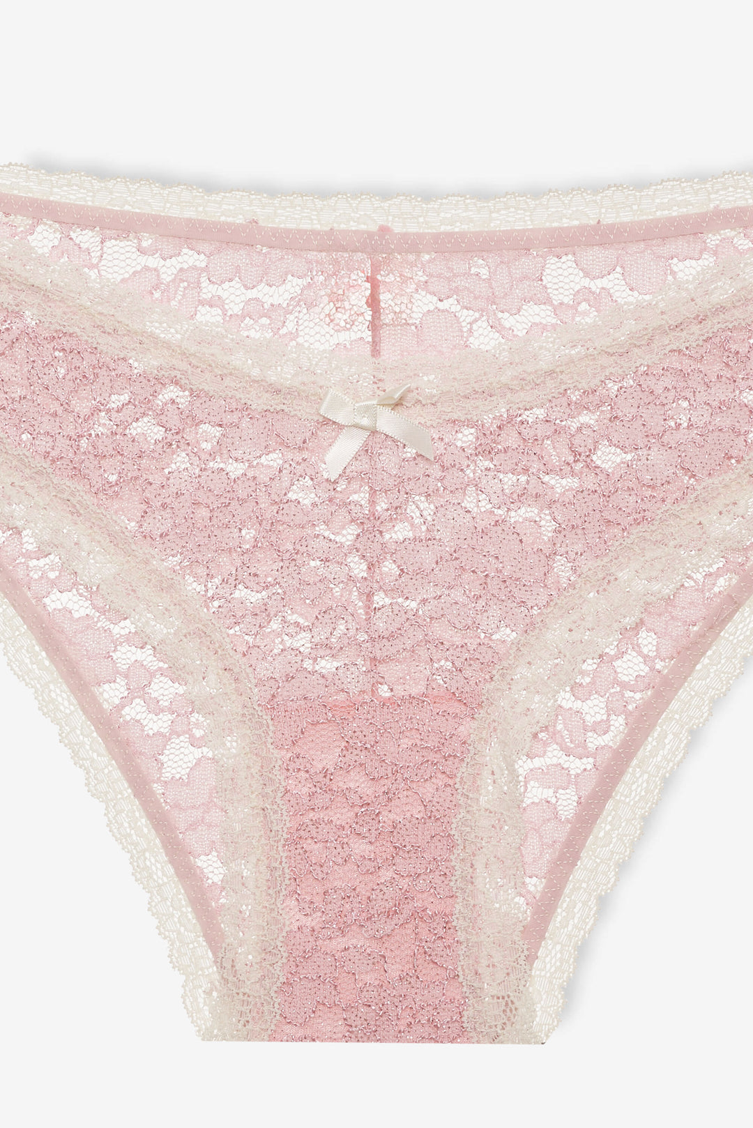 For Love and Lemons - Pamela Stretch Lace Cheeky Panty - Pink
