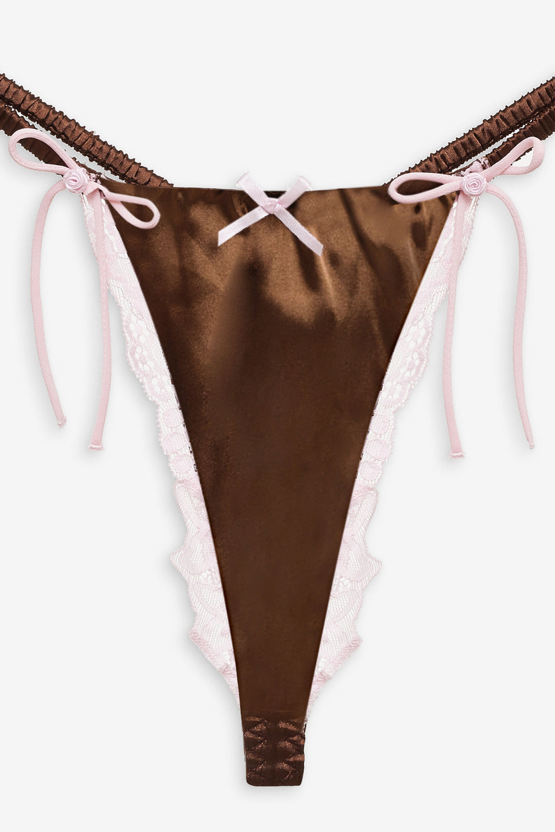 For Love and Lemons - Jaden Thong Panty - Chocolate