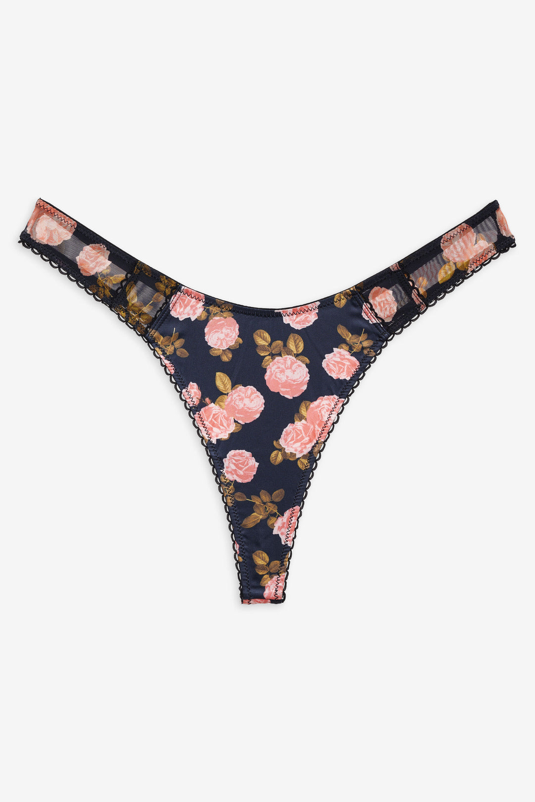 For Love and Lemons - Kayla Thong Panty - Navy