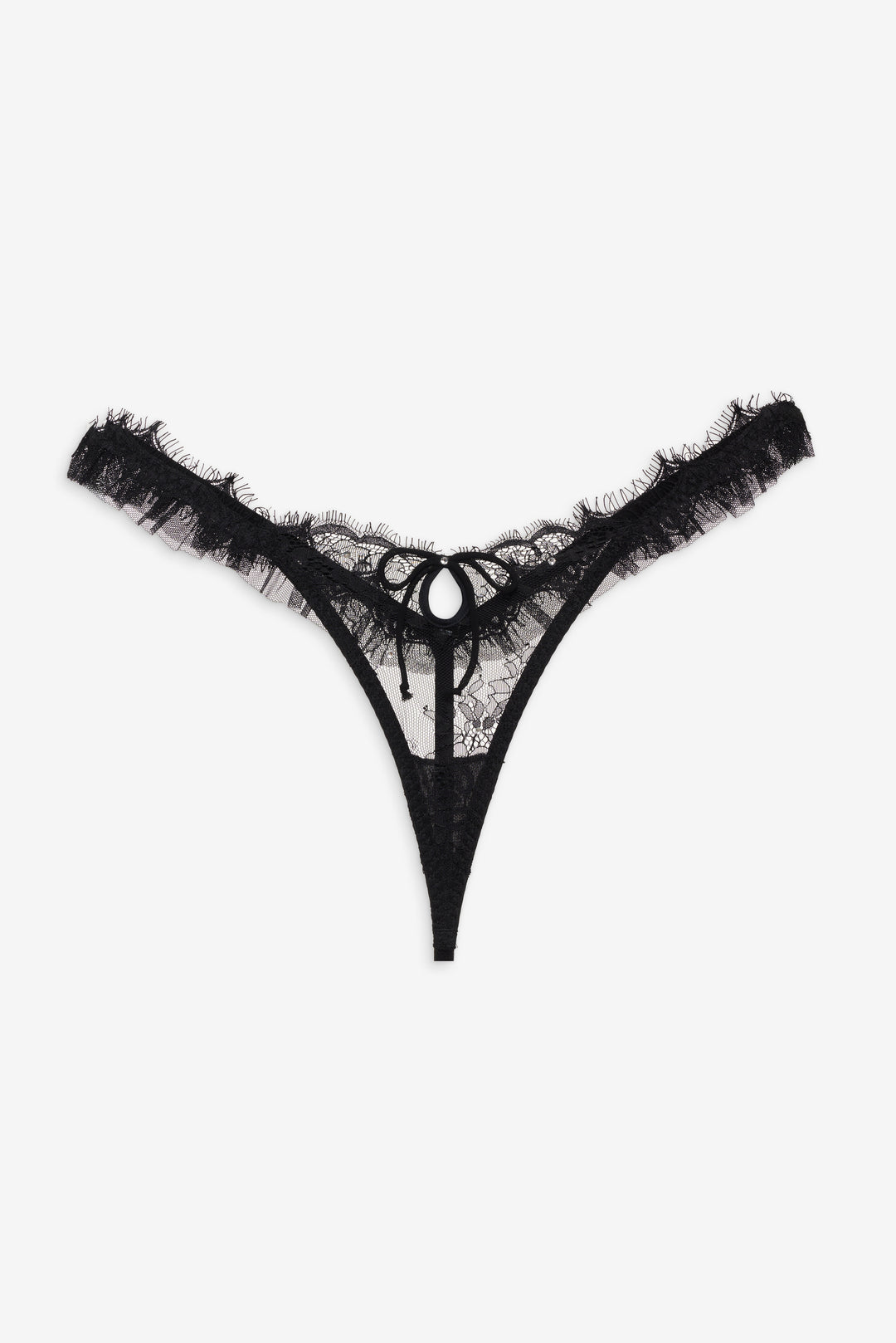 For Love and Lemons - Sonja Thong Panty - Black