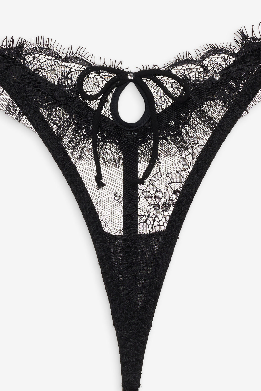 For Love and Lemons - Sonja Thong Panty - Black