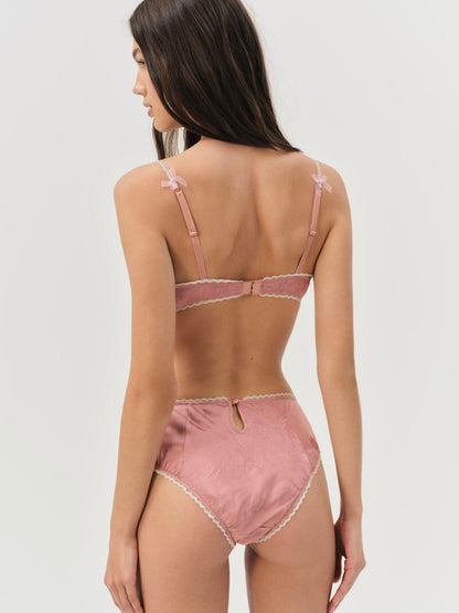 For Love and Lemons - Juliet High-Waist Panty - Terracotta