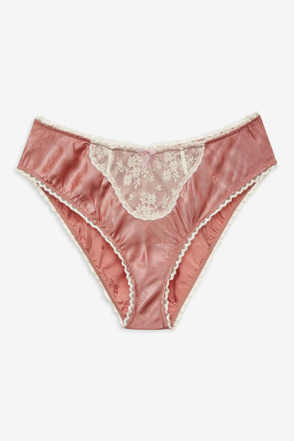 For Love and Lemons - Juliet High-Waist Panty - Terracotta