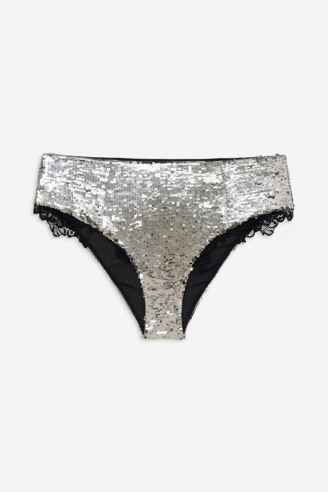 For Love and Lemons - Maia High-waist Panty - Silver