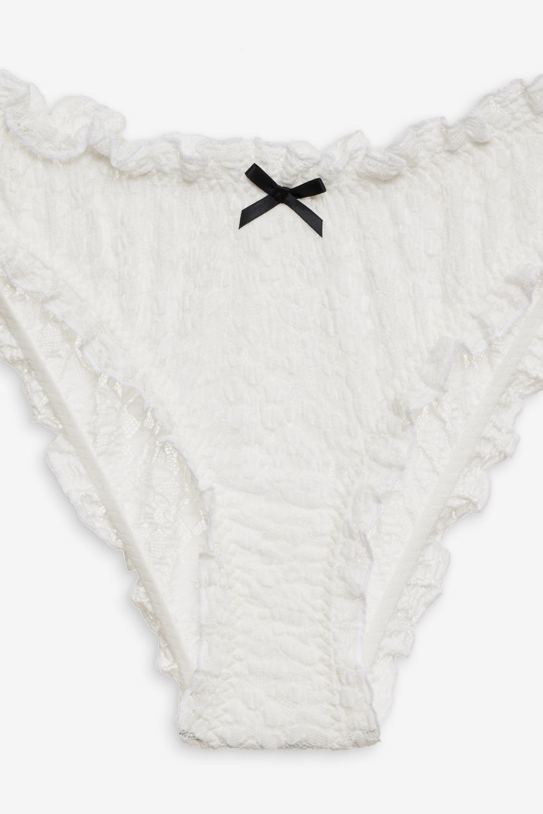 For Love and Lemons - Sally Stretch Lace Cheeky Panty - White