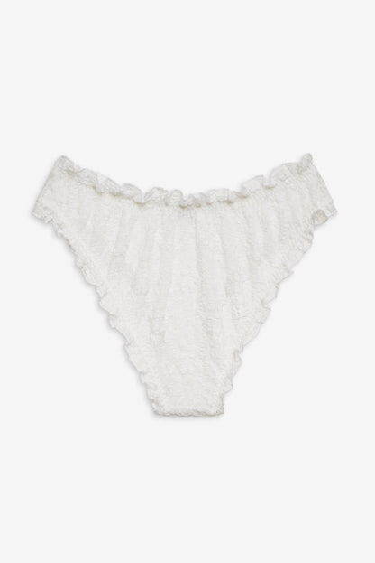 For Love and Lemons - Sally Stretch Lace Cheeky Panty - White