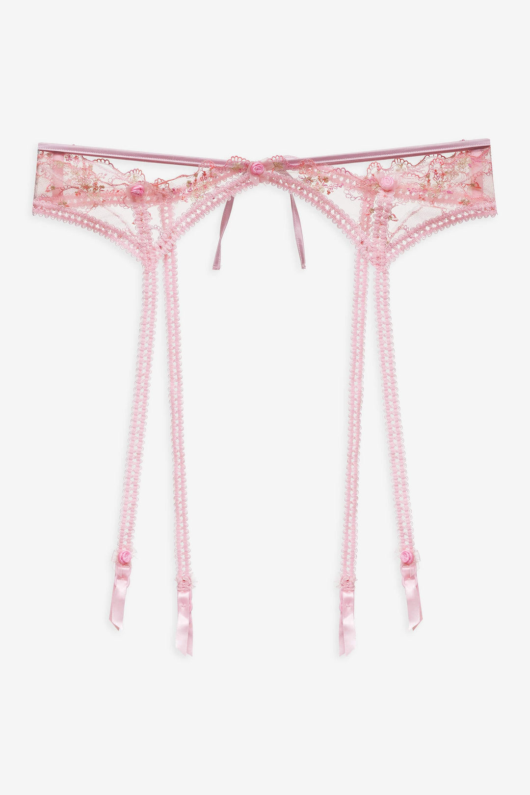 For Love and Lemons - Dainty Daphne Garter Belt - Pink