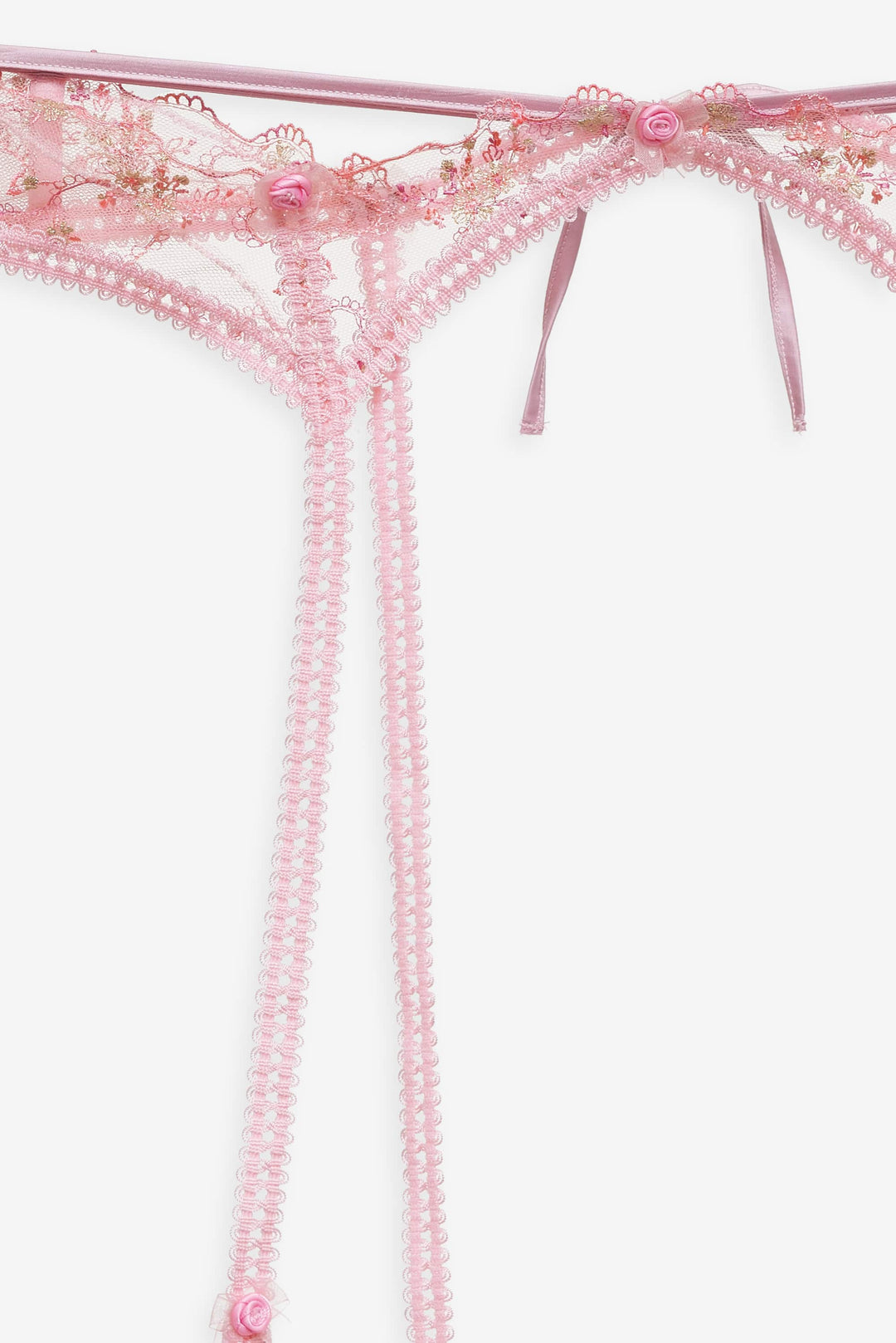 For Love and Lemons - Dainty Daphne Garter Belt - Pink
