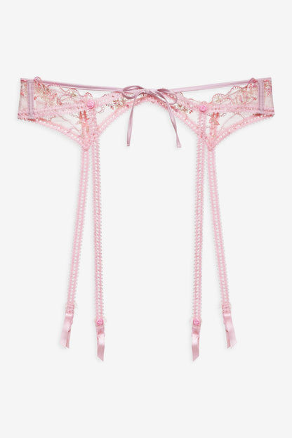 For Love and Lemons - Dainty Daphne Garter Belt - Pink