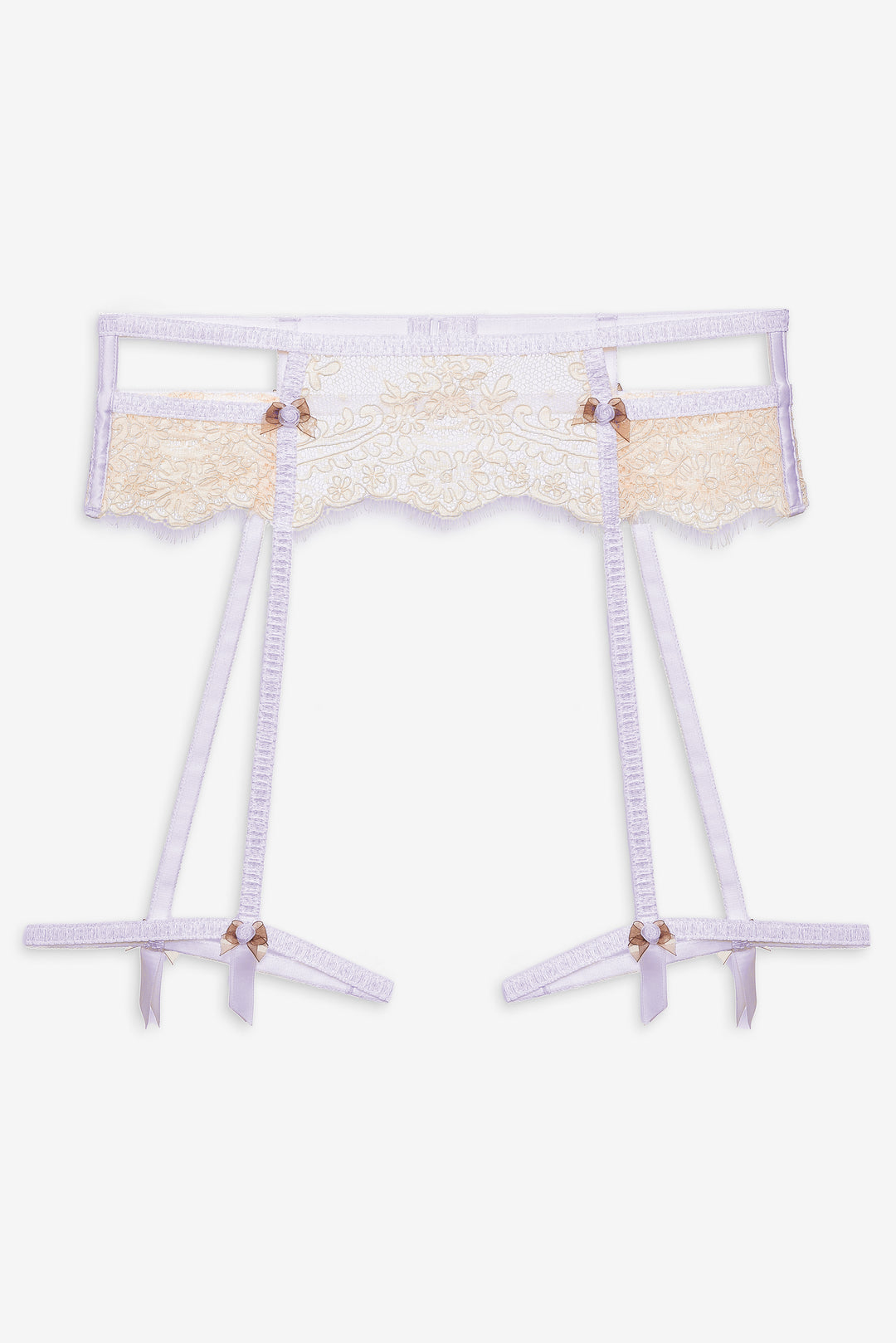 For Love and Lemons - Victoria Lace Garter Belt - Cream