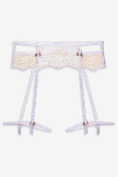 For Love and Lemons - Victoria Lace Garter Belt - Cream