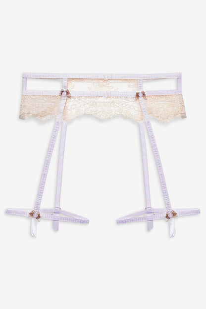 For Love and Lemons - Victoria Lace Garter Belt - Cream