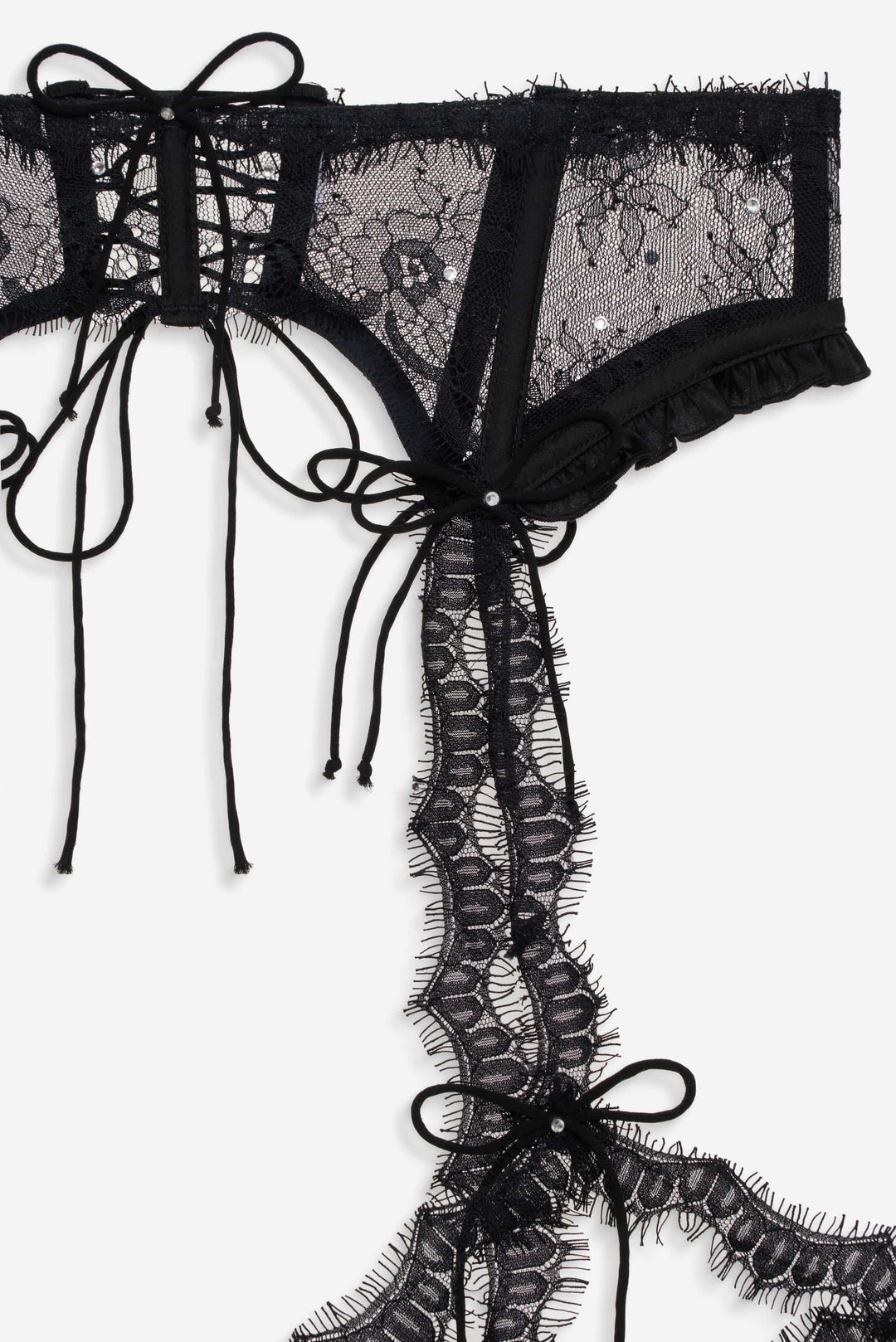 For Love and Lemons - Sonja Garter Belt - Black