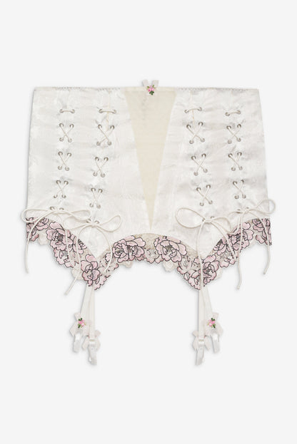 For Love and Lemons - Marit Garter Skirt - White