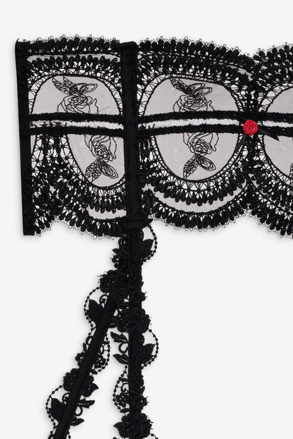 For Love and Lemons - Roxanne Garter Belt - Black