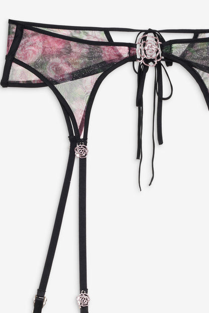 For Love and Lemons - Ciara Garter Belt - Black