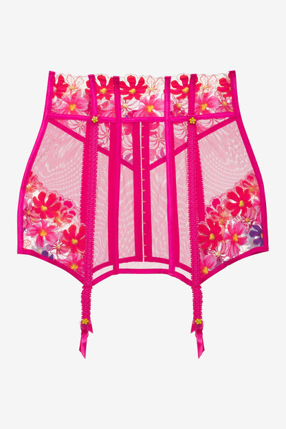 For Love and Lemons - Anemone Floral Garter Skirt - Pink