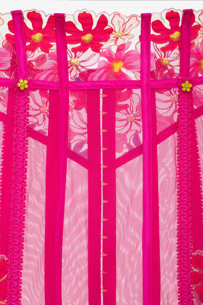 For Love and Lemons - Anemone Floral Garter Skirt - Pink