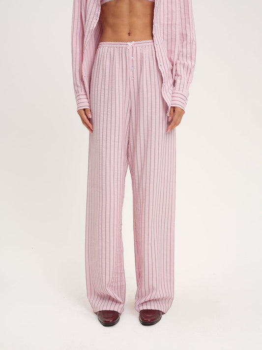 For Love and Lemons - Mindy Wide Leg Pant - Pink