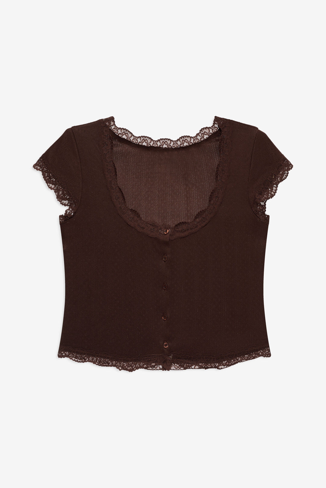 For Love and Lemons - Elliana Sleep Top - Chocolate