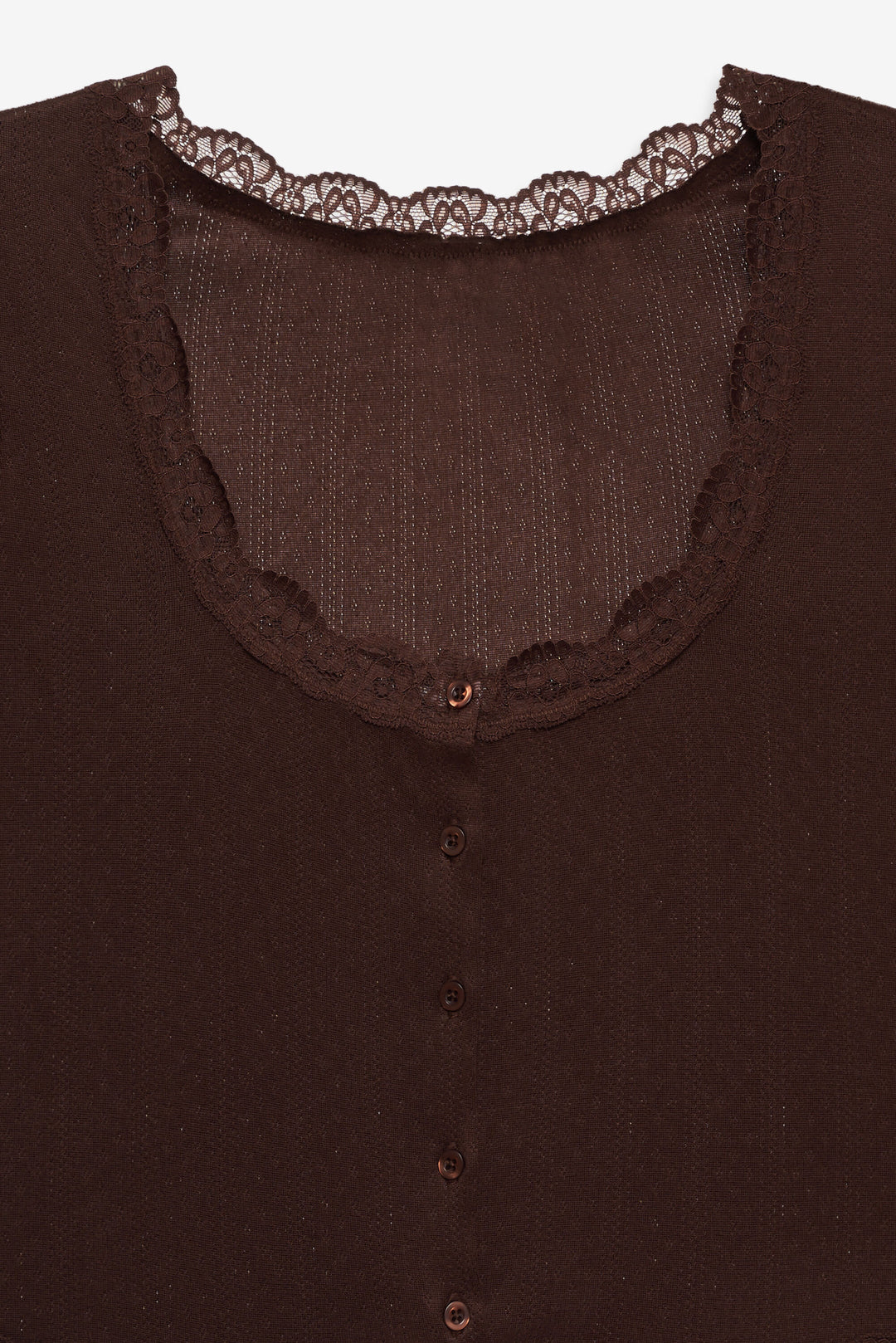 For Love and Lemons - Elliana Sleep Top - Chocolate