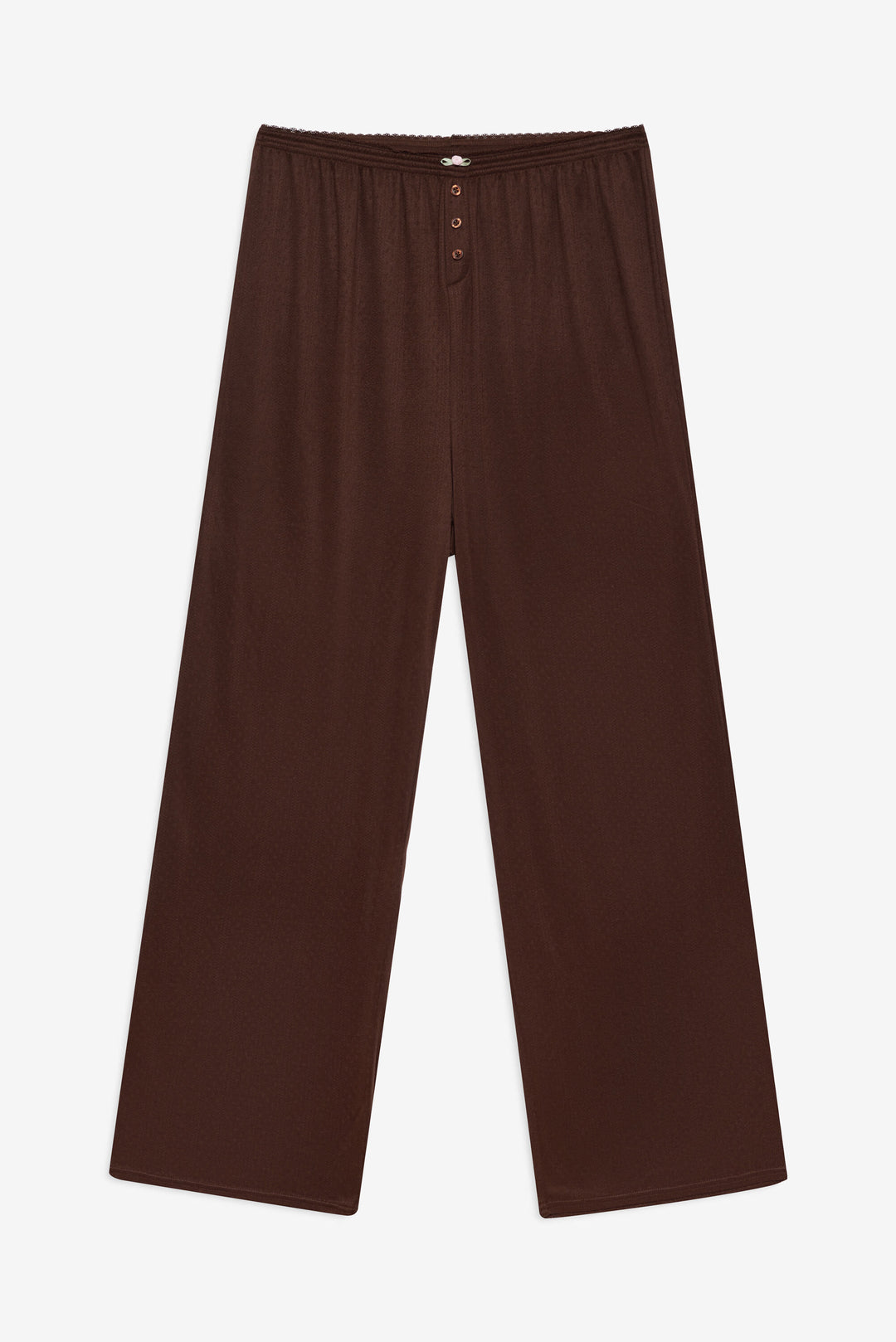 For Love and Lemons - Elliana Wide Leg Pant - Chocolate