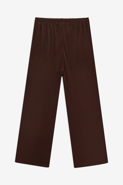 For Love and Lemons - Elliana Wide Leg Pant - Chocolate