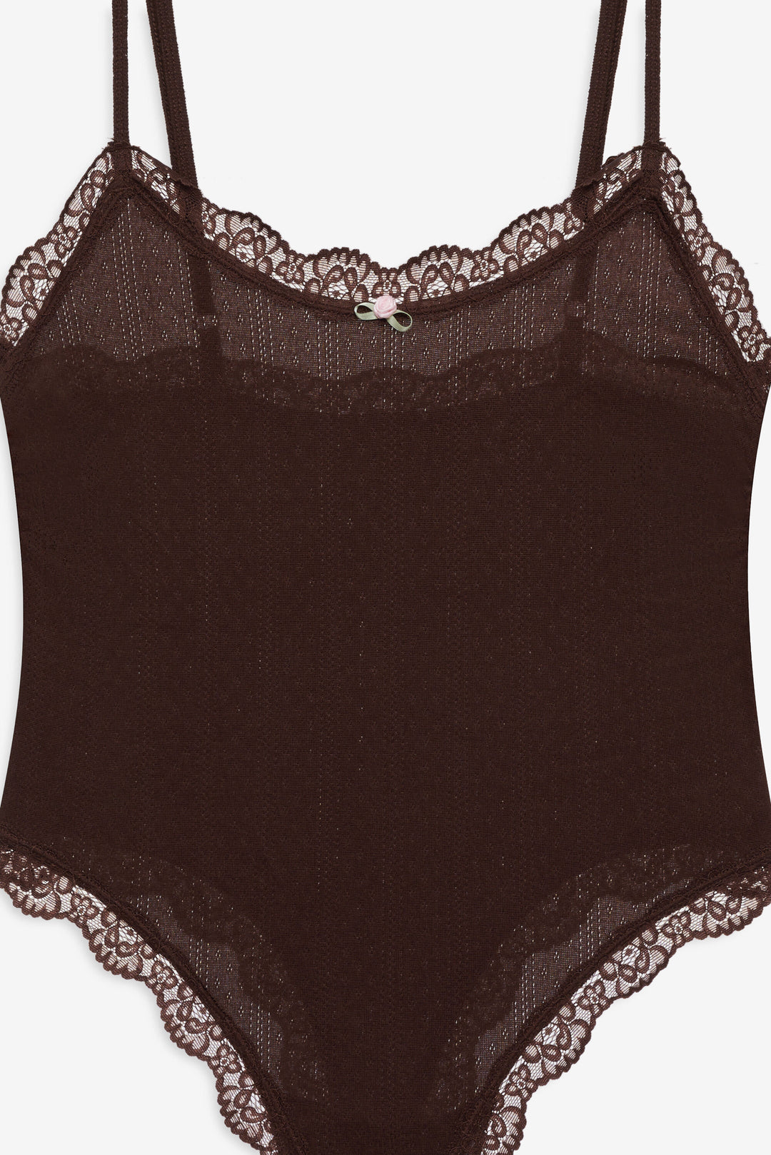 For Love and Lemons - Elliana Bodysuit - Chocolate