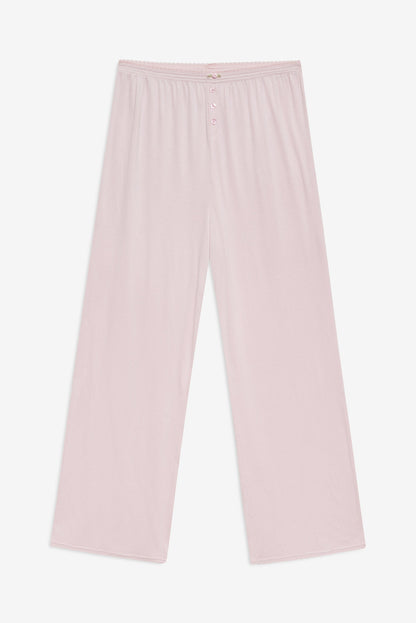 For Love and Lemons - Elliana Wide Leg Pant - Dusty Pink