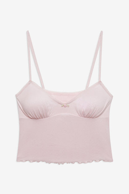 For Love and Lemons - Elliana Sleep Top - Dusty Pink