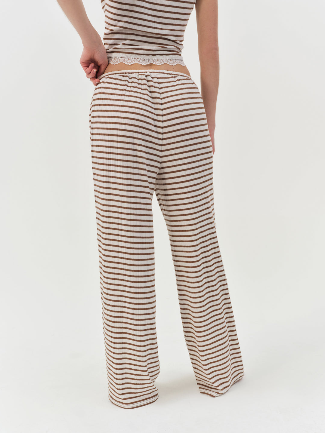 For Love and Lemons - Bella Wide Leg Pant - Brown