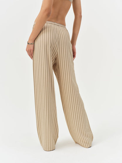 For Love and Lemons - Mindy Wide Leg Pant - Brown