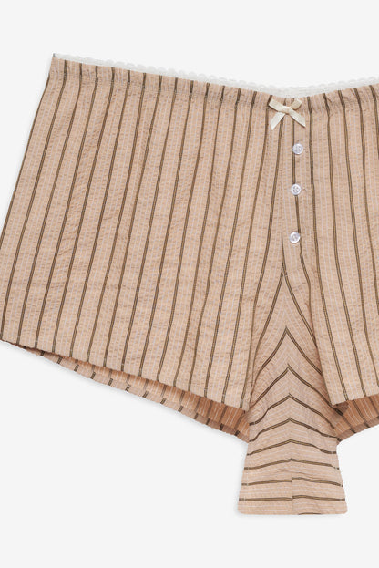 For Love and Lemons - Mindy Boxer Short - Brown