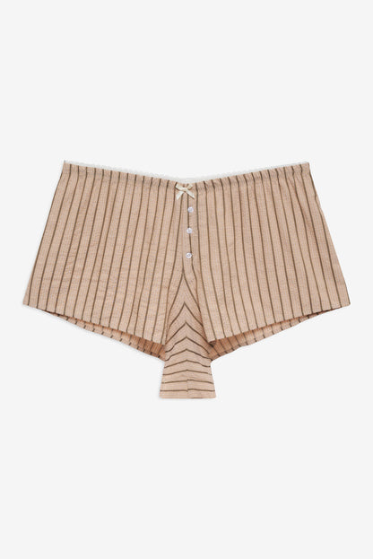 For Love and Lemons - Mindy Boxer Short - Brown
